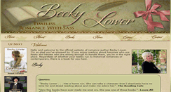 Desktop Screenshot of beckylowerauthor.com
